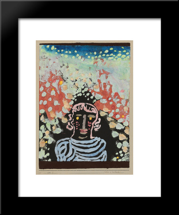 Likeness In The Bower 20x24 Black Modern Wood Framed Art Print Poster by Klee, Paul