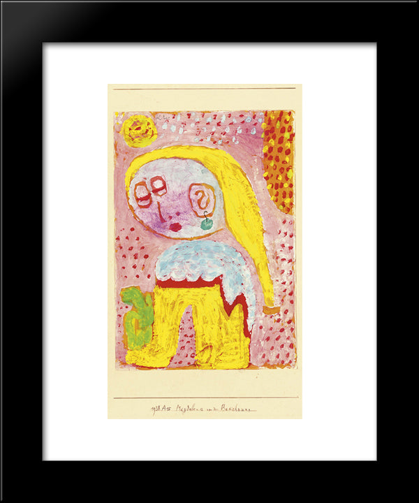 Magdalena Before The Conversion 20x24 Black Modern Wood Framed Art Print Poster by Klee, Paul