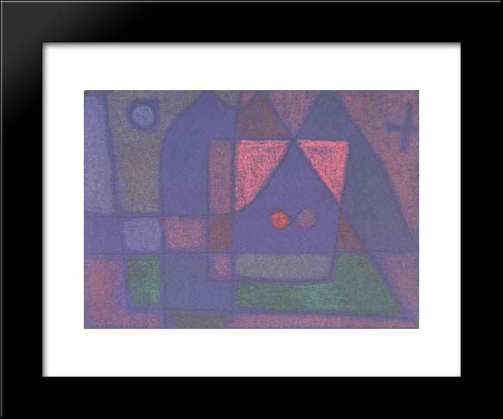 Small Room In Venice 20x24 Black Modern Wood Framed Art Print Poster by Klee, Paul