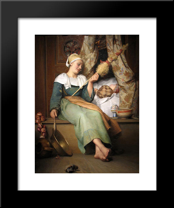 The Spinner 20x24 Black Modern Wood Framed Art Print Poster by Peel, Paul