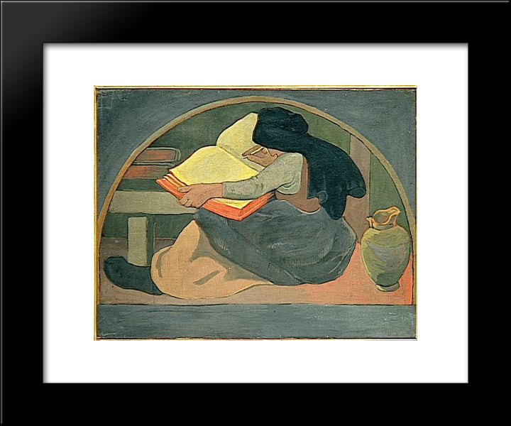Grammar 20x24 Black Modern Wood Framed Art Print Poster by Serusier, Paul