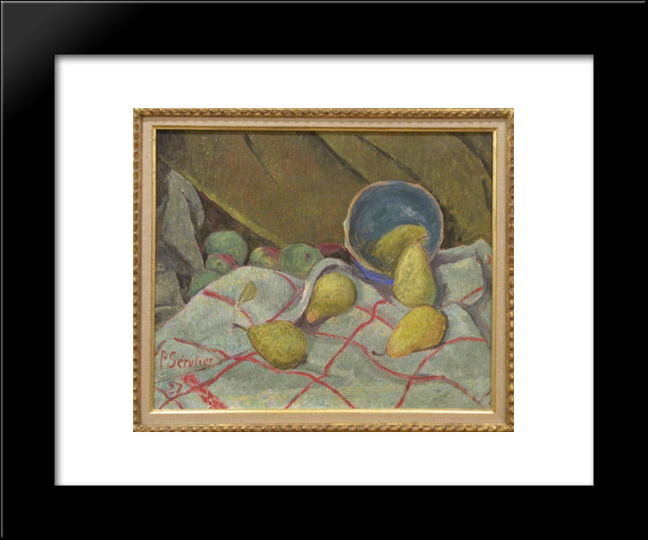Still Life 20x24 Black Modern Wood Framed Art Print Poster by Serusier, Paul