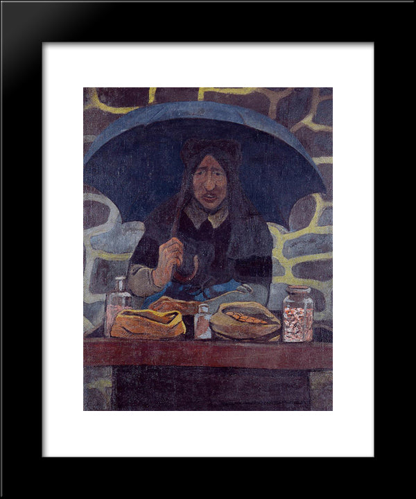 The Candy Merchant 20x24 Black Modern Wood Framed Art Print Poster by Serusier, Paul