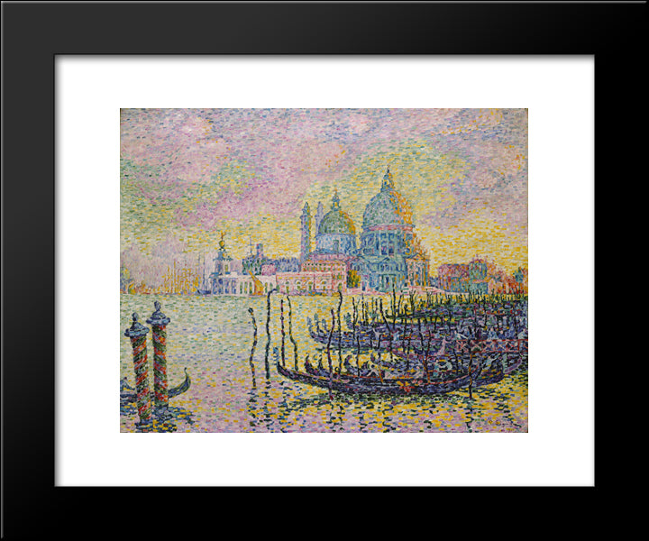 Grand Canal (Venise) 20x24 Black Modern Wood Framed Art Print Poster by Signac, Paul