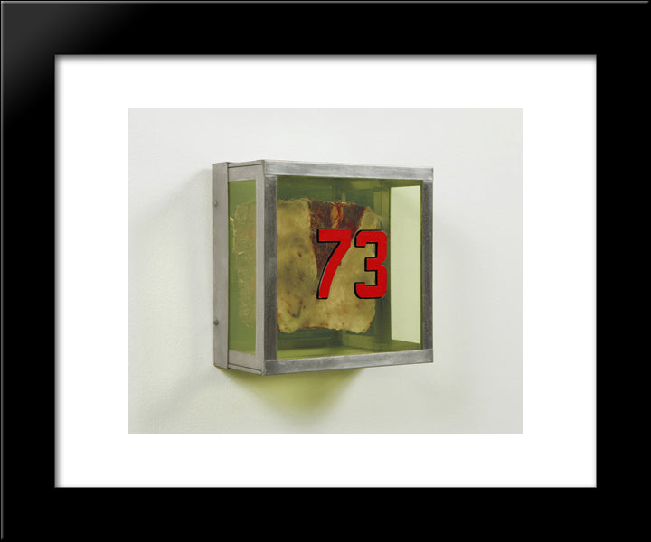 Untitled #73 (From The Series Technological Reliquaries) 20x24 Black Modern Wood Framed Art Print Poster by Thek, Paul