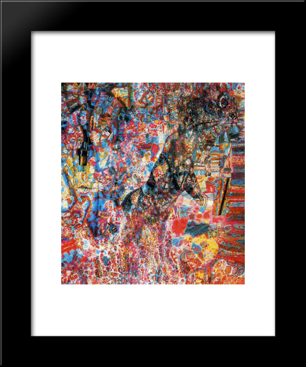 Beast (Wolf Cub) 20x24 Black Modern Wood Framed Art Print Poster by Filonov, Pavel