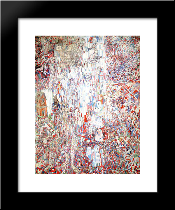 Formula Of The Petrograd Proletariat 20x24 Black Modern Wood Framed Art Print Poster by Filonov, Pavel