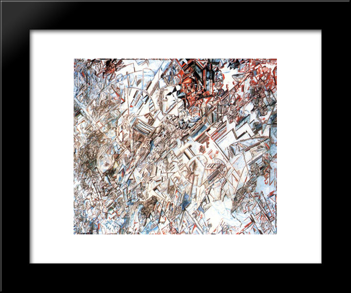 Formula Of The Revolution 20x24 Black Modern Wood Framed Art Print Poster by Filonov, Pavel
