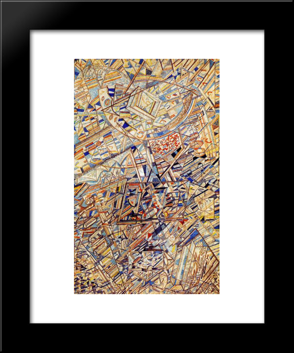 Formula Of The Universe 20x24 Black Modern Wood Framed Art Print Poster by Filonov, Pavel