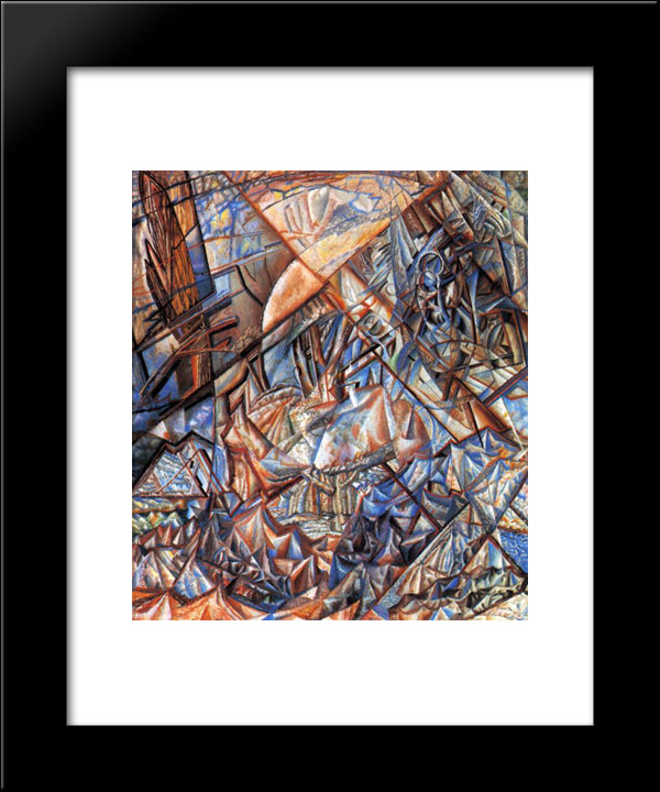 October. Landscape. Formula 20x24 Black Modern Wood Framed Art Print Poster by Filonov, Pavel