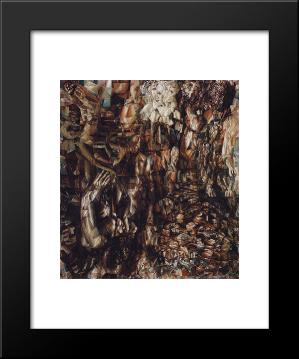 War With Germany 20x24 Black Modern Wood Framed Art Print Poster by Filonov, Pavel