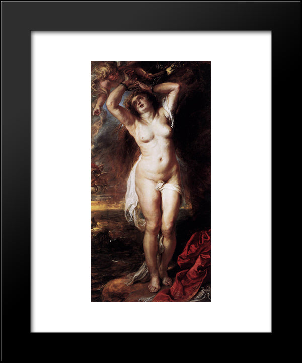 Andromeda 20x24 Black Modern Wood Framed Art Print Poster by Rubens, Peter Paul