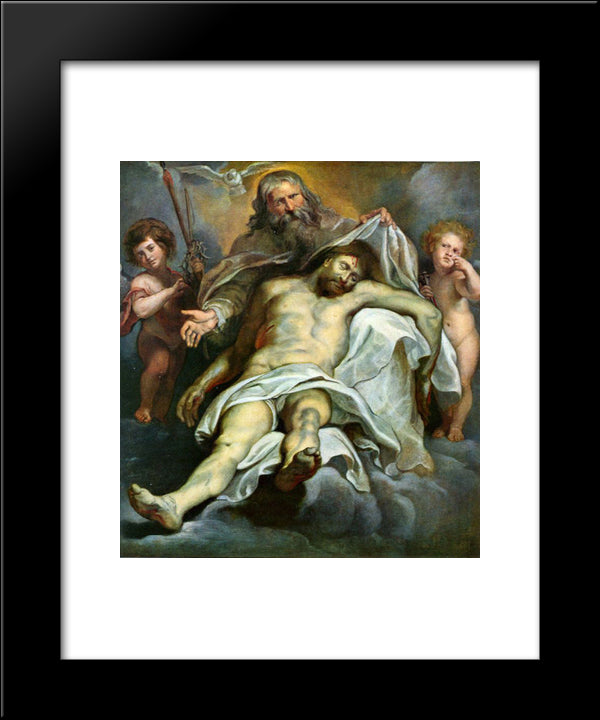 Holy Trinity 20x24 Black Modern Wood Framed Art Print Poster by Rubens, Peter Paul