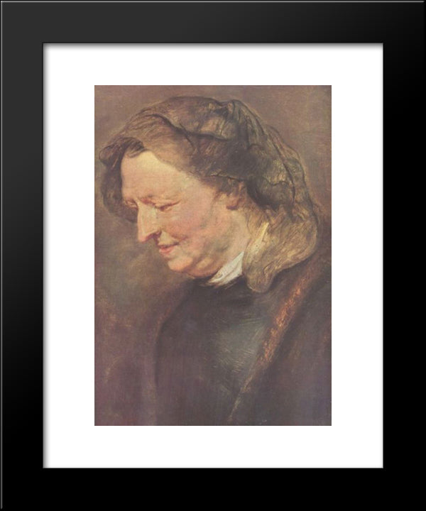 Old Woman 20x24 Black Modern Wood Framed Art Print Poster by Rubens, Peter Paul