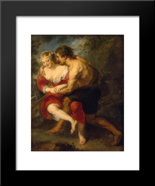 Pastoral Scene 20x24 Black Modern Wood Framed Art Print Poster by Rubens, Peter Paul