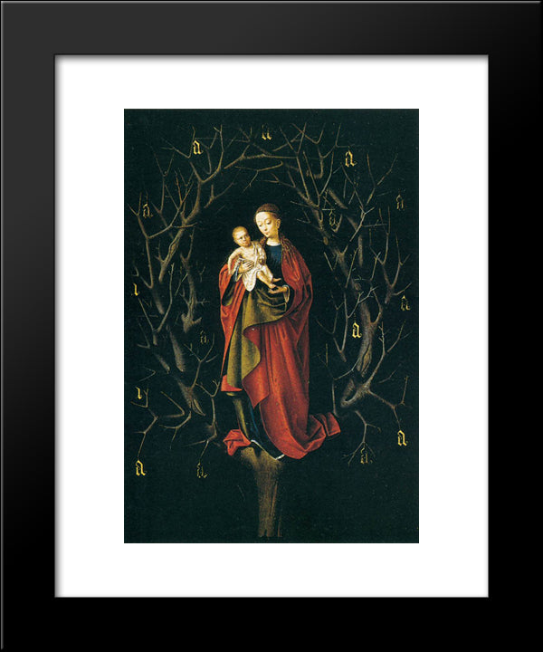 Our Lady Of The Dry Tree 20x24 Black Modern Wood Framed Art Print Poster by Christus, Petrus