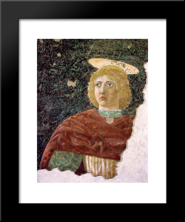 St. Julian 20x24 Black Modern Wood Framed Art Print Poster by Piero, della Francesca
