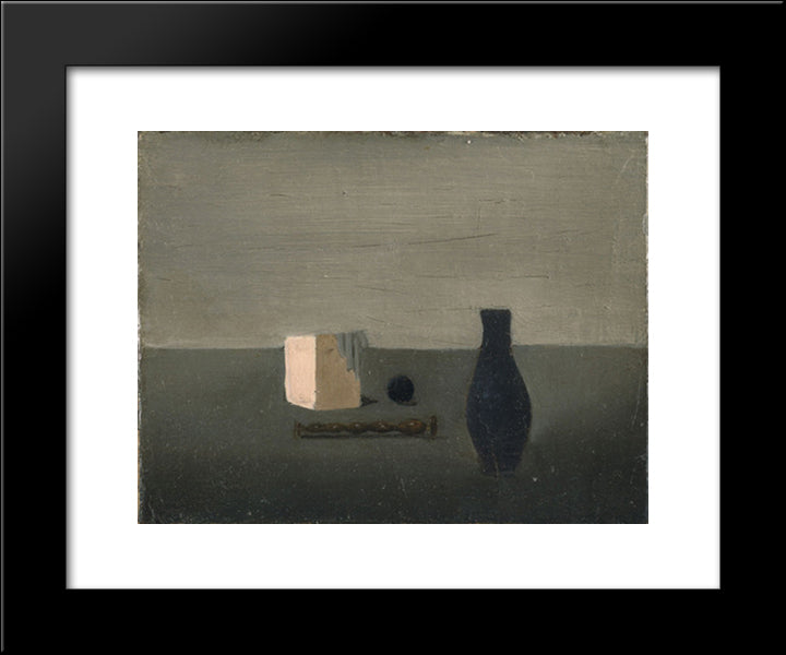 Blue Vase 20x24 Black Modern Wood Framed Art Print Poster by Tal Coat, Pierre