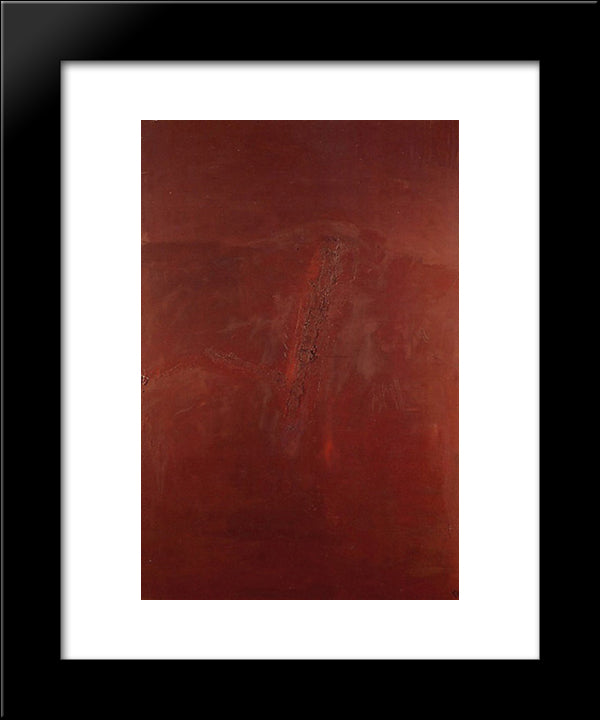 Qui Leve 20x24 Black Modern Wood Framed Art Print Poster by Tal Coat, Pierre