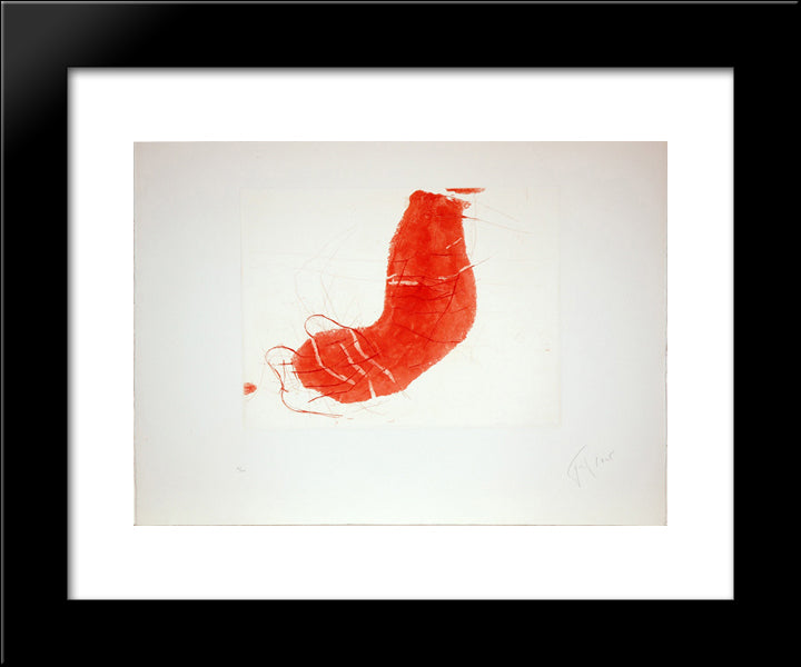 Untitled 20x24 Black Modern Wood Framed Art Print Poster by Tal Coat, Pierre