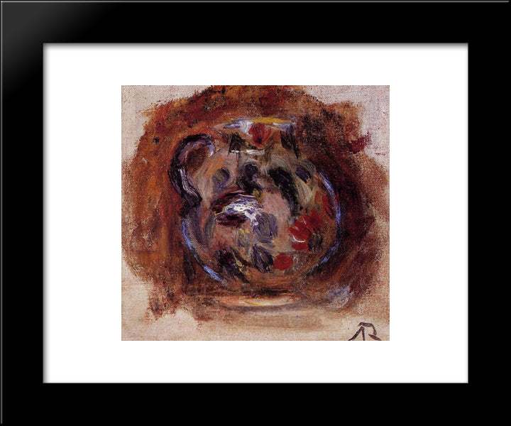 Earthenware Jug 20x24 Black Modern Wood Framed Art Print Poster by Renoir, Pierre Auguste