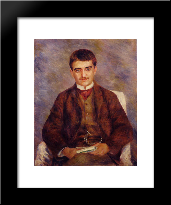 Joseph Durand Ruel 20x24 Black Modern Wood Framed Art Print Poster by Renoir, Pierre Auguste