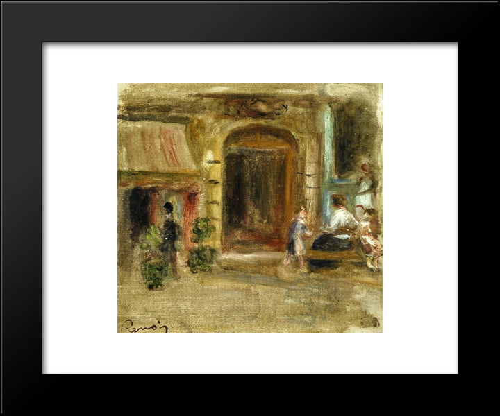 Rue Caulaincourt 20x24 Black Modern Wood Framed Art Print Poster by Renoir, Pierre Auguste