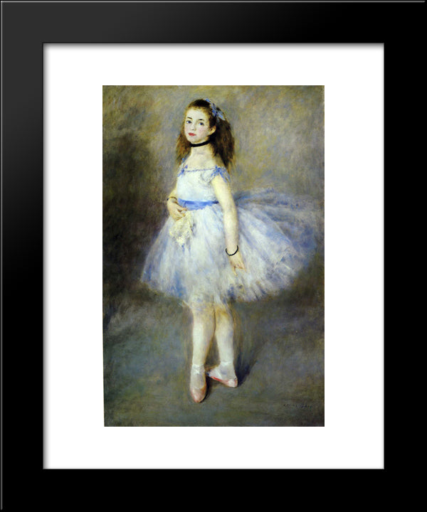 The Dancer 20x24 Black Modern Wood Framed Art Print Poster by Renoir, Pierre Auguste