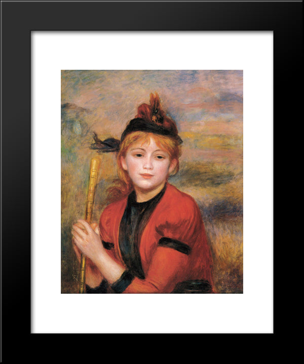 The Rambler 20x24 Black Modern Wood Framed Art Print Poster by Renoir, Pierre Auguste