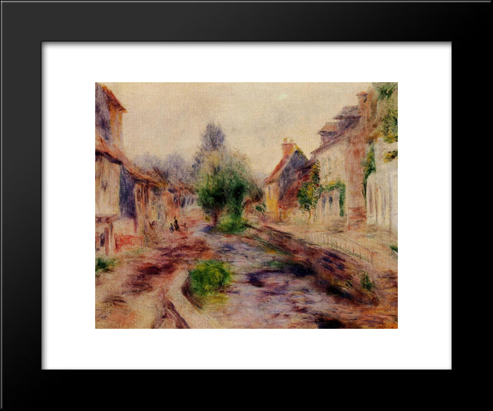 The Village 20x24 Black Modern Wood Framed Art Print Poster by Renoir, Pierre Auguste