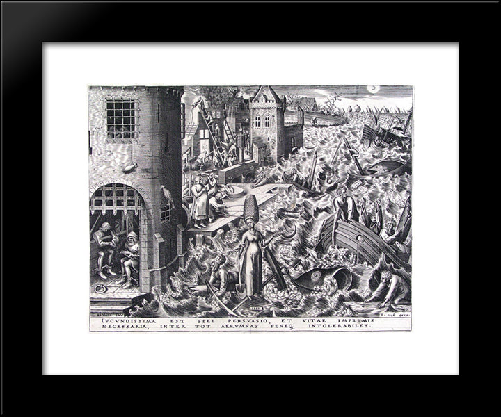 Hope 20x24 Black Modern Wood Framed Art Print Poster by Bruegel the Elder, Pieter