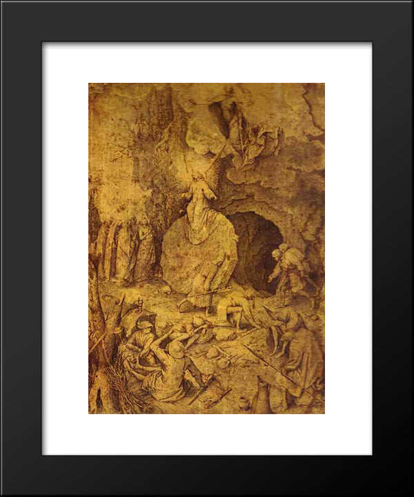 The Resurrection Of Christ 20x24 Black Modern Wood Framed Art Print Poster by Bruegel the Elder, Pieter