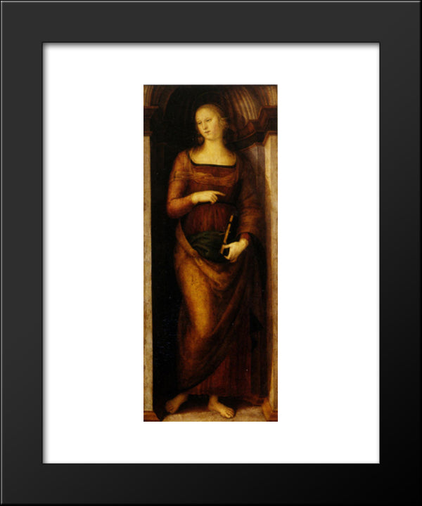 Polyptych Annunziata (St. Helena) 20x24 Black Modern Wood Framed Art Print Poster by Perugino, Pietro