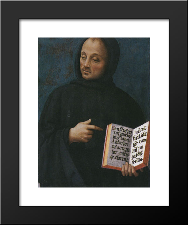 Polyptych Of St. Peter (San Pietro Vincioli) 20x24 Black Modern Wood Framed Art Print Poster by Perugino, Pietro