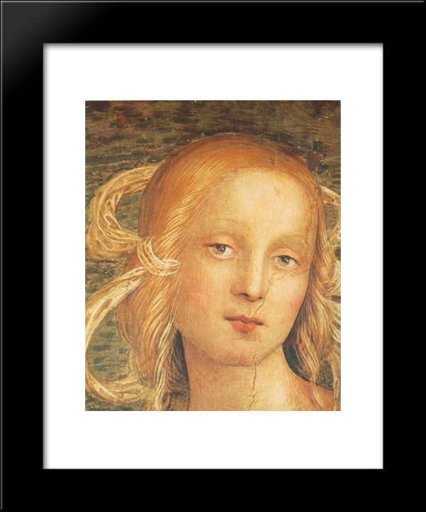 The Almighty With Prophets And Sybils (Detail 1) 20x24 Black Modern Wood Framed Art Print Poster by Perugino, Pietro