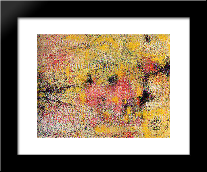 Paris 20x24 Black Modern Wood Framed Art Print Poster by Zeid, Princess Fahrelnissa