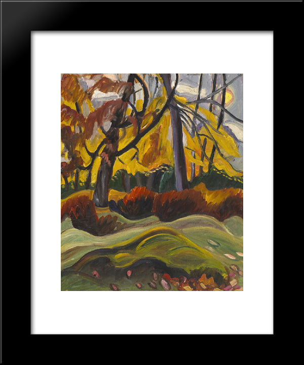 Autumn Landscape 20x24 Black Modern Wood Framed Art Print Poster by Heward, Prudence