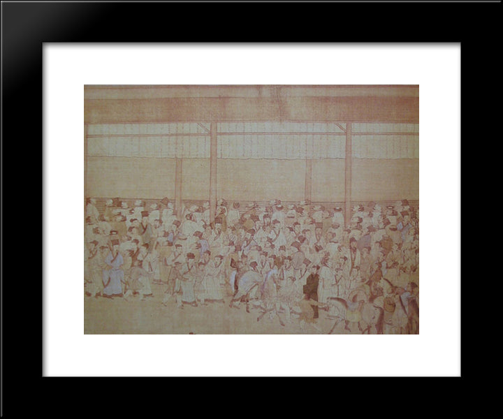 The Imperial Examinations 20x24 Black Modern Wood Framed Art Print Poster by Qiu Ying