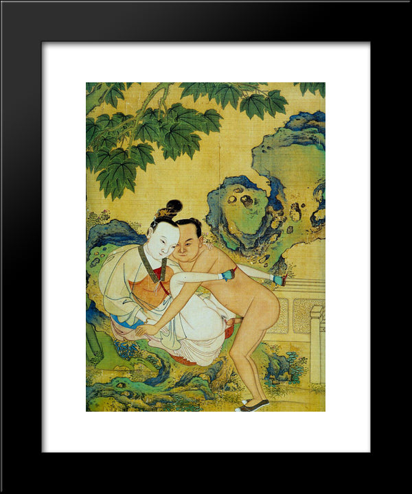 Unknown Title 20x24 Black Modern Wood Framed Art Print Poster by Qiu Ying