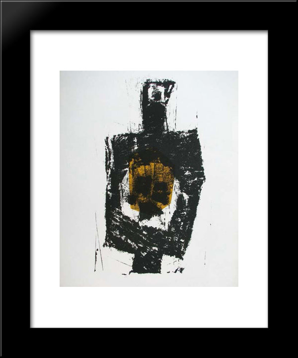 Composition 56 20x24 Black Modern Wood Framed Art Print Poster by Ubac, Raoul