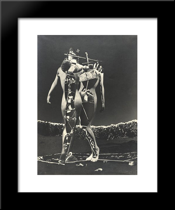 Penthesilee 20x24 Black Modern Wood Framed Art Print Poster by Ubac, Raoul