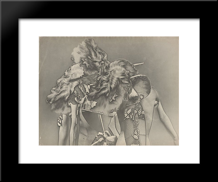 Penthesilee Iv 20x24 Black Modern Wood Framed Art Print Poster by Ubac, Raoul