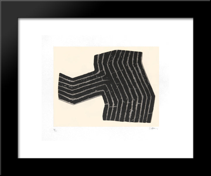 Terre Brulee 20x24 Black Modern Wood Framed Art Print Poster by Ubac, Raoul