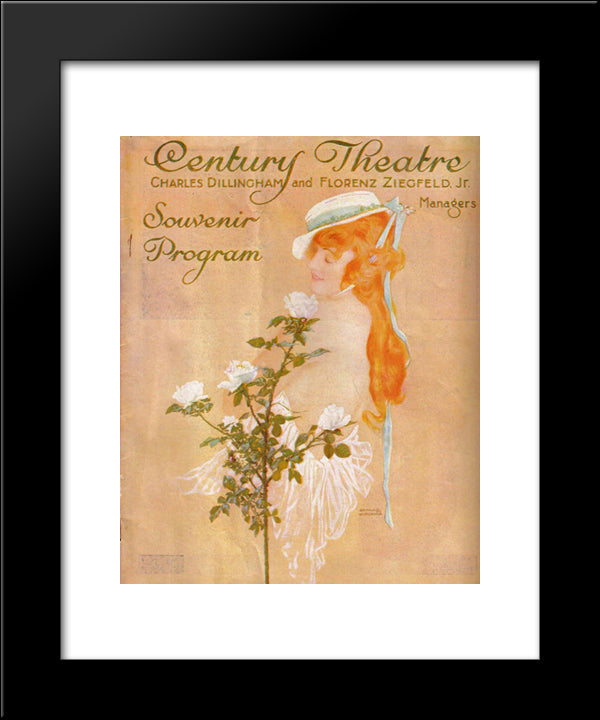 Bessie Mccoy 20x24 Black Modern Wood Framed Art Print Poster by Kirchner, Raphael