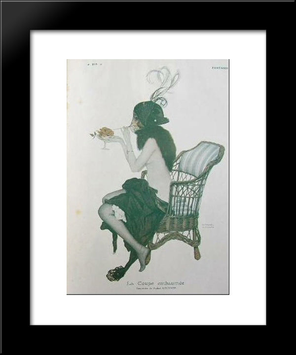 Fantasy 20x24 Black Modern Wood Framed Art Print Poster by Kirchner, Raphael