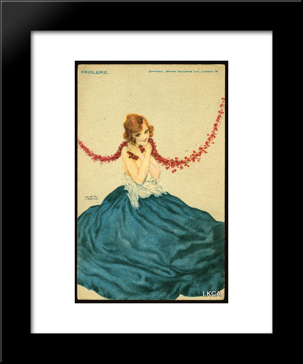 Friolerie 20x24 Black Modern Wood Framed Art Print Poster by Kirchner, Raphael