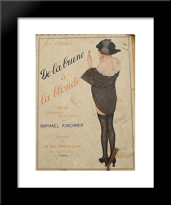 From Brown To Blonde 20x24 Black Modern Wood Framed Art Print Poster by Kirchner, Raphael