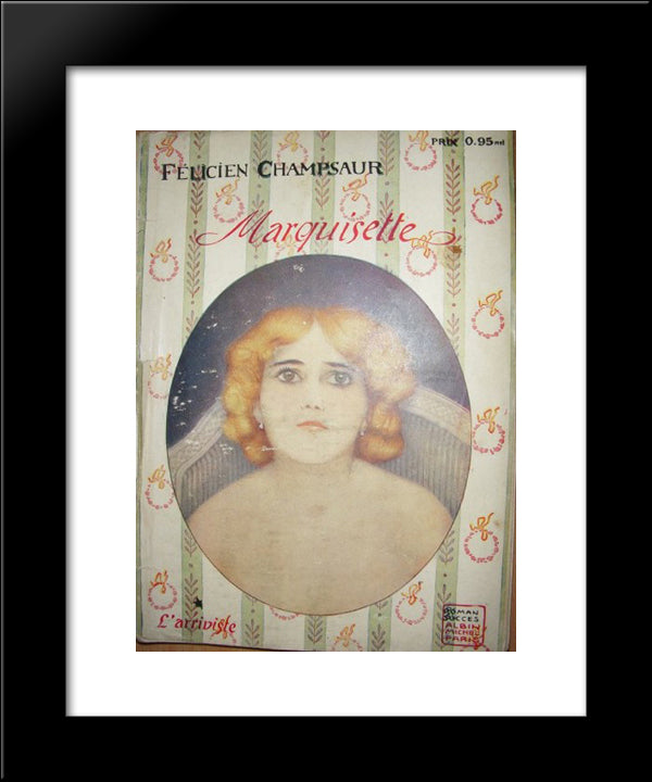 Marquisette 20x24 Black Modern Wood Framed Art Print Poster by Kirchner, Raphael