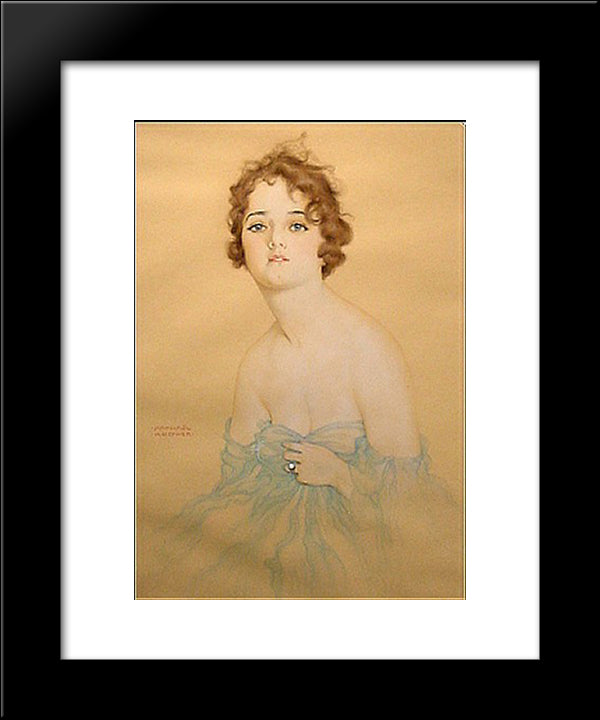 Olive Thomas 20x24 Black Modern Wood Framed Art Print Poster by Kirchner, Raphael