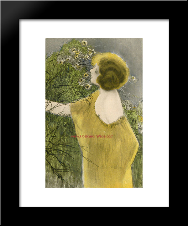 The Golden Age 20x24 Black Modern Wood Framed Art Print Poster by Kirchner, Raphael